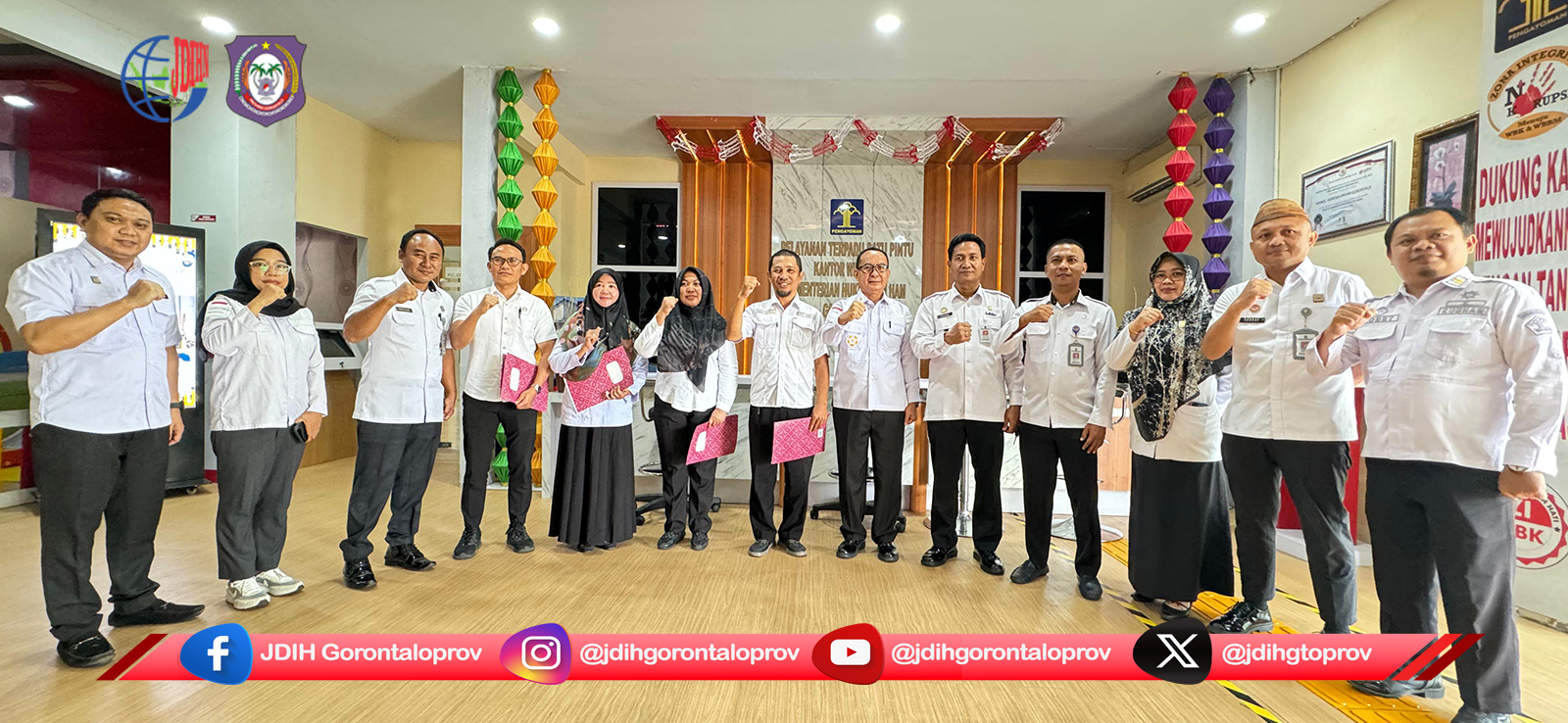 Penilaian Indeks Reformasi Hukum (IRH), Pemerintah Provinsi Gorontalo Raih Predikat Sangat Baik.