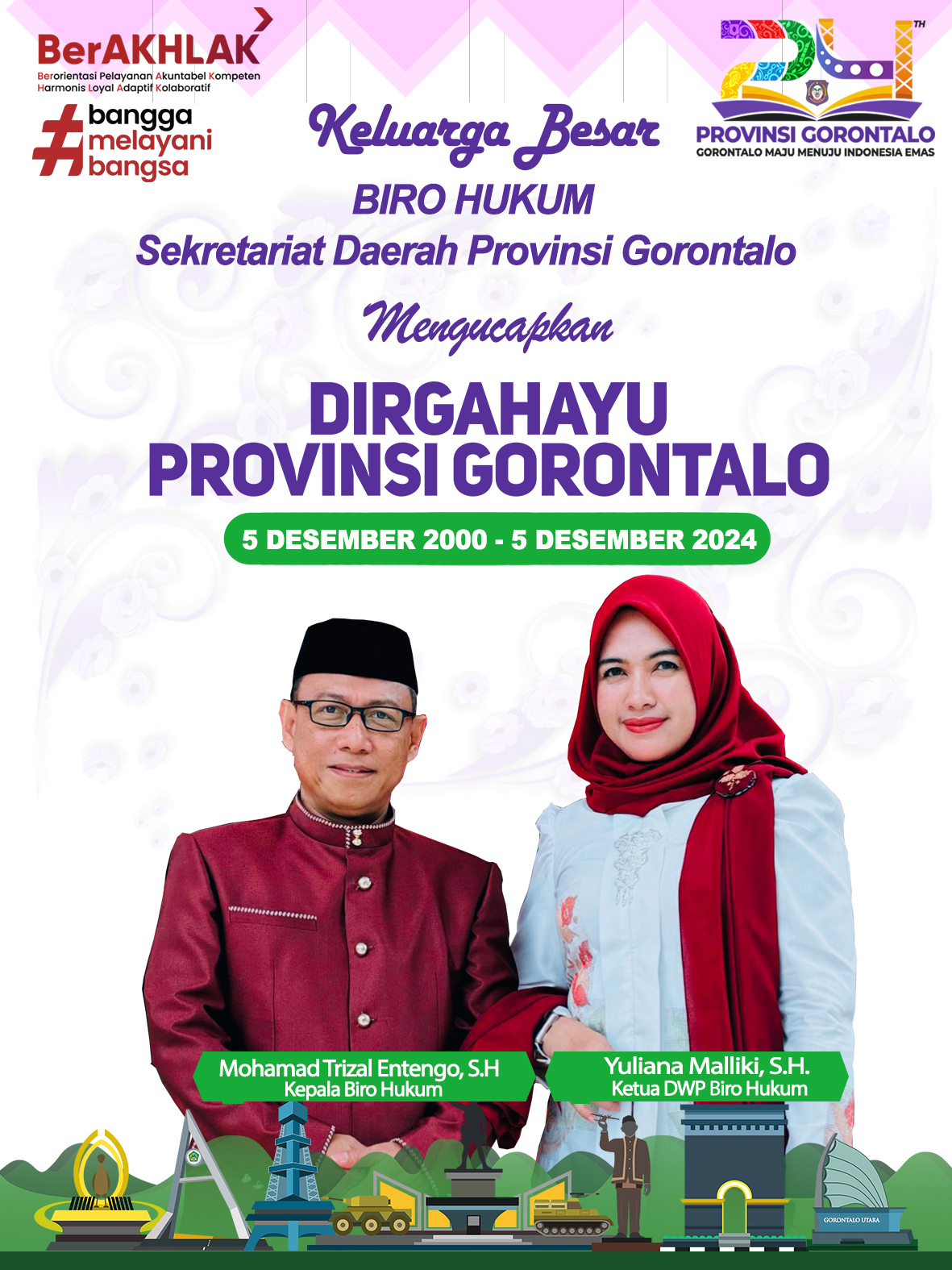 DIRGAHAYU PROVINSI GORONTALO KE 24